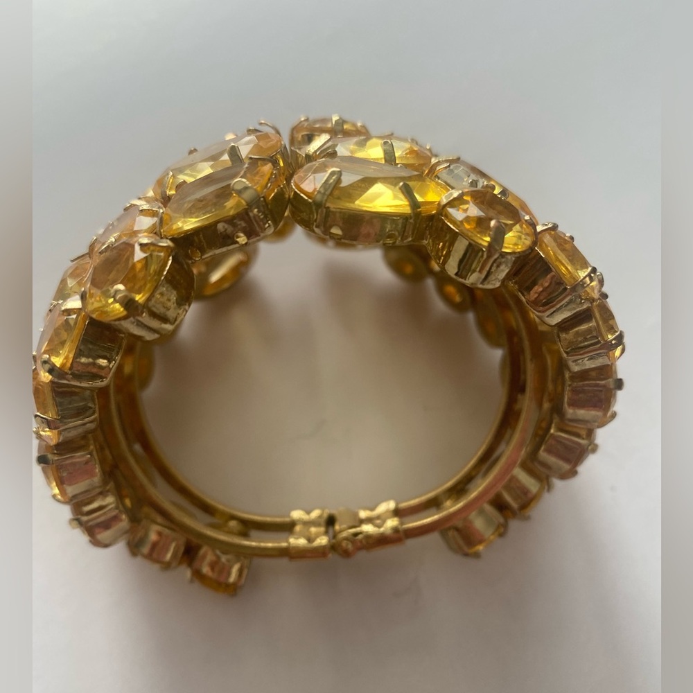 BCBGMAXAZRIA - Rhinestone Stone Cuff Bracelet - Picture 7 of 9